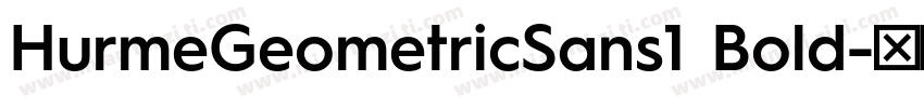 HurmeGeometricSans1 Bold字体转换